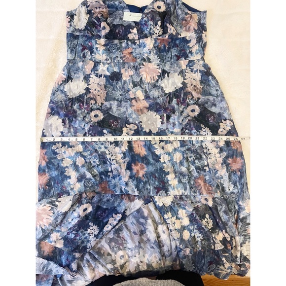 Anthropologie floral watercolour ruffled midi dress - Picture 6 of 8